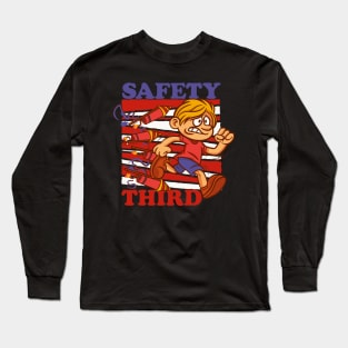 4th of July Patriotic fireworks Safety Third Long Sleeve T-Shirt